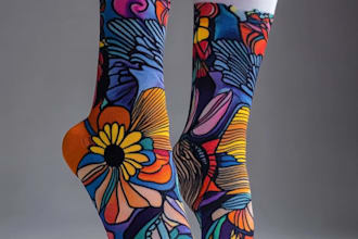 design custom and unique socks design