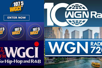 officially do a viral promotion for your song on wgci, wgn, chicago radio