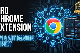 build a chrome extension with advanced automation and API integration