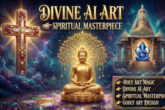 create stunning christian, hindu and buddhist religious ai images and art