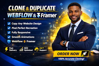 design clone webflow website framer website duplicate webflow duplicate framer