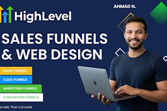 be your gohighlevel funnel expert for sales funnel and website design