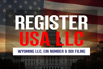 register wyoming llc and ein with boi for US and non US residents professionally