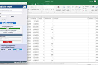 scrape google maps data and export business leads to excel