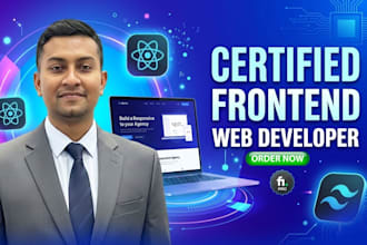 be your front end developer for custom website, landing page