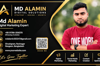 design professional business card and digital business card