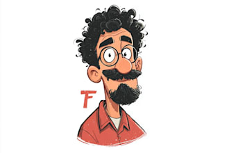 design caricature logo, cartoon, portrait