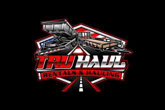 create wonderful and excellent dumper trailer logo design