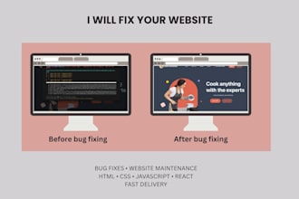 build and fix frontend websites
