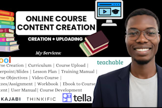 create online course content course creation course curriculum training manual
