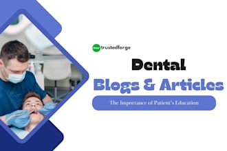 write professional dental and oral health articles for blogs and websites ia