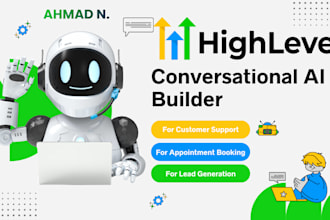 build gohighlevel ai chatbot and ai calling agent for automation