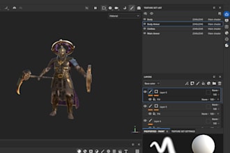 create 3d characters props and game ready assets