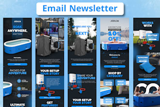 custom klaviyo, mailchimp email newsletter template