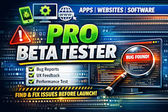 test any beta apps and website