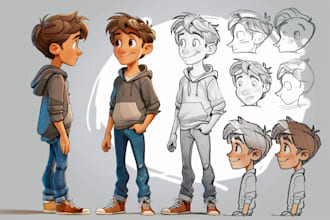 sketch your cartoon character