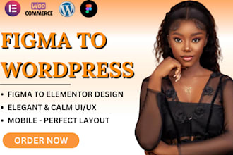 convert figma design to wordpress, figma to elementor landing page