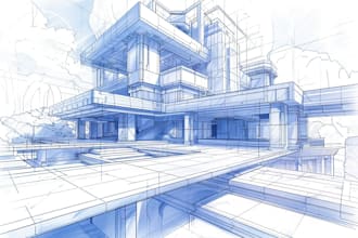 drawing 2d arctitecture design