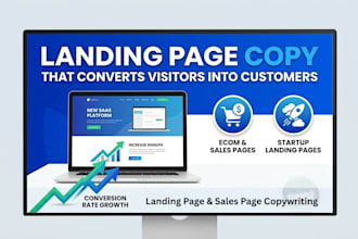 write high converting landing page and sales page copy that drives sales