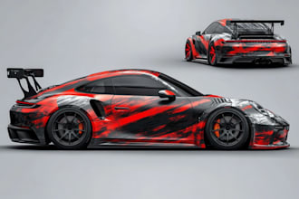 design professional car wrap, van wrap any vehicle wrap