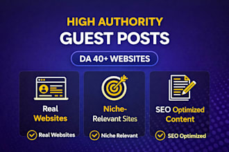 publish high authority guest post on niche relevant websites