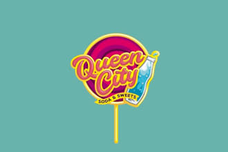 design a stylish candy shop logo for companies