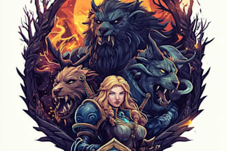 design a custom fantasy logo