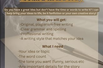 ghostwrite the perfect gothic story for you