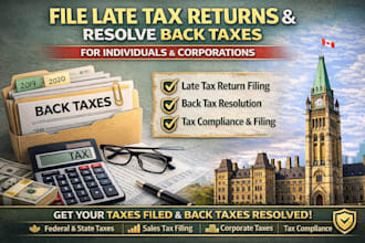 file your late tax returns, resolve back taxes for individuals and corporation