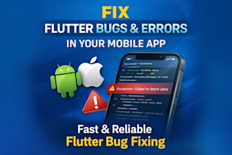 fix flutter bugs, errors and issues in your mobile app