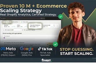 scale your ecommerce brand with meta, tiktok and google ads strategy