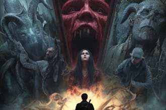 design horror book characters art