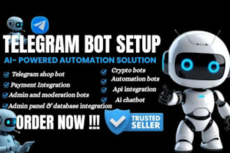 build a custom telegram bot for your business