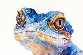 hand painted watercolor scientific, natural illustration