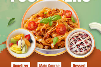 design a professional food menu for your restaurant