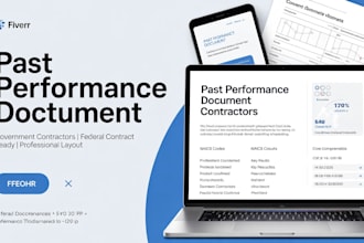 professional past performance document for federal government contractors