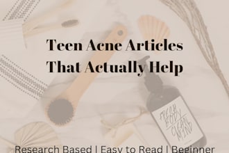 write a well researched article on teen acne and skincare