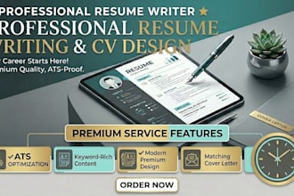 design a professional resume writing and CV design