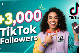 grow tiktok followers with 3000 real users