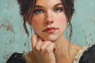 paint an oil painting on canvas