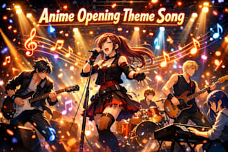 compose a professional anime opening or ending theme song