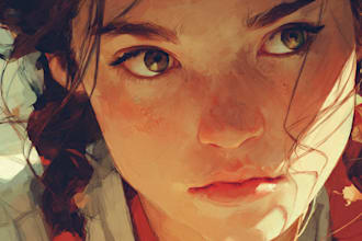 paint a digital portrait for you
