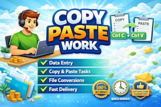 copy paste work efficiently