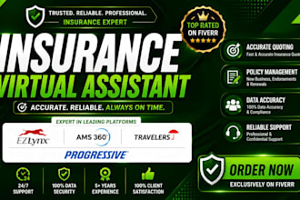 provide personal lines insurance virtual assistant services for US agencies
