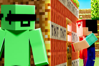 make professional minecraft thumbnails