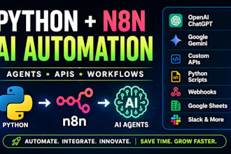 build python automation scripts, bots and ai workflows