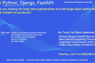 be your long term full stack technical partner for ai saas projects