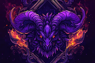 draw a fantasy, rpg, sci fi, steam game logo