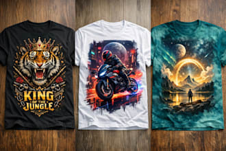 design premium t shirt artwork with tribal, graffiti, or cosmic theme