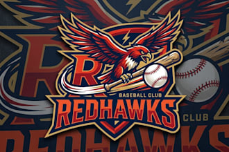 design a bold baseball team logo